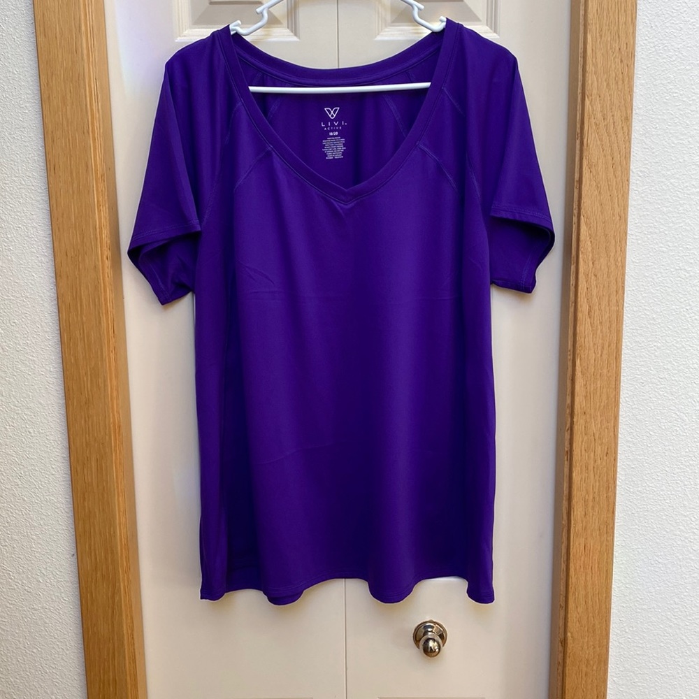 Lane Bryant Livi Active V Neck shirt